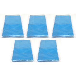 5 x 100 Docsmagic.de Mat Light Blue Card Sleeves Standard Size 66 x 91 - Hellblau - Kartenhüllen - PKM MTG