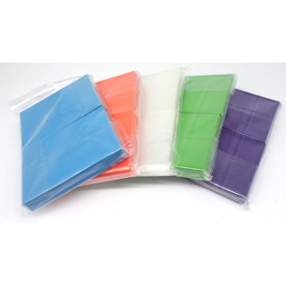 5 x 100  Docsmagic.de Mat Card Sleeves Standard Size 66 x 91 - Clear Light Blue Light Green Purple Orange - Kartenhüllen - PKM MTG