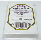 60 Docsmagic.de Double Mat White Card Sleeves Small Size 62 x 89 - Weiss - Mini Kartenhüllen - YGO