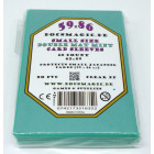 60 Docsmagic.de Double Mat Mint Card Sleeves Small Size 62 x 89 - Aqua - Mini Kartenhüllen - YGO