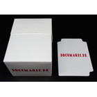 Docsmagic.de Deck Box Full White + Card Divider - Kartenbox Weiss - PKM YGO MTG