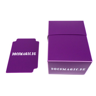 Docsmagic.de Deck Box Full Purple + Card Divider - Kartenbox Lila - PKM YGO MTG