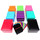 Docsmagic.de Deck Box Mix - Full Black, Red, Mint, Pink, Light Blue, Light Green, Purple, Orange - 8 Count - PKM YGO MTG