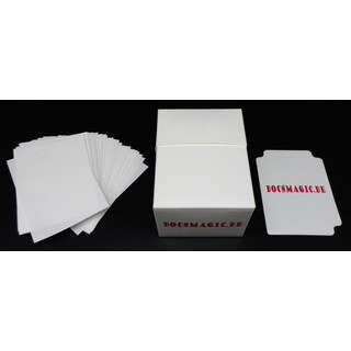 Docsmagic.de Deck Box Full + 100 Double Mat White Sleeves Standard - Kartenbox & Kartenhüllen Weiss - PKM MTG