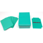 Docsmagic.de Deck Box Full + 100 Double Mat Mint Sleeves Standard - Kartenbox & Kartenhüllen Aqua - PKM MTG