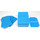 Docsmagic.de Deck Box Full + 100 Double Mat Light Blue Sleeves Standard - Kartenbox & Kartenhüllen Hellblau - PKM MTG