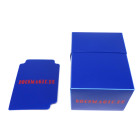 Docsmagic.de Deck Box Full + 60 Double Mat Blue Sleeves Small Size - Kartenbox & Kartenhüllen Blau - YGO