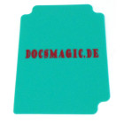Docsmagic.de Deck Box Full + 60 Double Mat Mint Sleeves Small Size - Kartenbox & Kartenhüllen Aqua - YGO