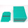 Docsmagic.de Deck Box Full + 60 Double Mat Mint Sleeves Small Size - Kartenbox & Kartenhüllen Aqua - YGO