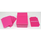Docsmagic.de Deck Box Full + 60 Double Mat Pink Sleeves Small Size - Kartenbox & Kartenhüllen Rosa - YGO