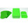 Docsmagic.de Deck Box Full + 60 Double Mat Light Green Sleeves Small Size - Kartenbox & Kartenhüllen Hellgrün - YGO