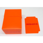 Docsmagic.de Deck Box Full + 60 Double Mat Orange Sleeves Small Size - Kartenbox & Kartenhüllen - YGO