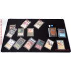Docsmagic.de Premium Playmat Black - 60 x 34 cm Stitched 3mm - Spielmatte Schwarz