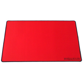 Docsmagic.de Premium Playmat Red - 60 x 34 cm Stitched 3mm - Spielmatte Rot