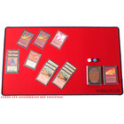 Docsmagic.de Premium Playmat Red - 60 x 34 cm Stitched 3mm - Spielmatte Rot
