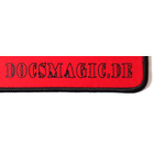 Docsmagic.de Premium Playmat Red - 60 x 34 cm Stitched 3mm - Spielmatte Rot