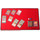 Docsmagic.de Premium Playmat Red - 60 x 34 cm Stitched 3mm - Spielmatte Rot
