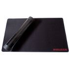 Docsmagic.de Premium Playmat + Tube Big Transparent Black - 60 x 34 cm - Spielmatte + Transportrolle Schwarz