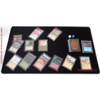 Docsmagic.de Premium Playmat + Tube Big Transparent Black - 60 x 34 cm - Spielmatte + Transportrolle Schwarz