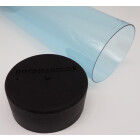 Docsmagic.de Premium Playmat + Tube Big Transparent Blue - 60 x 34 cm - Spielmatte + Transportrolle Blau