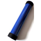Docsmagic.de Premium Playmat + Tube Big Transparent Blue - 60 x 34 cm - Spielmatte + Transportrolle Blau