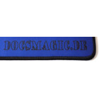 Docsmagic.de Premium Playmat + Tube Big Transparent Blue - 60 x 34 cm - Spielmatte + Transportrolle Blau