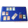 Docsmagic.de Premium Playmat + Tube Big Transparent Blue - 60 x 34 cm - Spielmatte + Transportrolle Blau