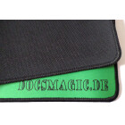 Docsmagic.de Premium Playmat + Tube Big Transparent Green - 60 x 34 cm - Spielmatte + Transportrolle Grün