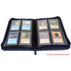 Docsmagic.de Premium Pro-Player 4-Pocket Zip-Album Dark Blue - 160 Card Binder - MTG - PKM - YGO - Reissverschluss Dunkelblau
