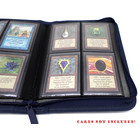 Docsmagic.de Premium Pro-Player 4-Pocket Zip-Album Dark Blue - 160 Card Binder - MTG - PKM - YGO - Reissverschluss Dunkelblau