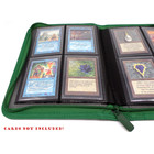 Docsmagic.de Premium Pro-Player 4-Pocket Zip-Album Dark Green - 160 Card Binder - MTG - PKM - YGO - Reissverschluss Dunkelgrün