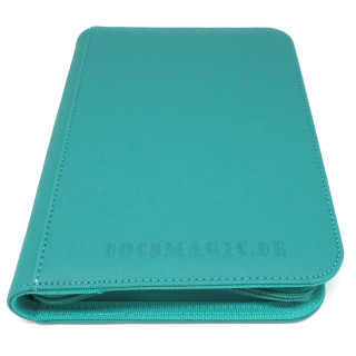 Docsmagic.de Premium Pro-Player 4-Pocket Zip-Album Mint - 160 Card Binder - MTG - PKM - YGO - Reissverschluss Aqua