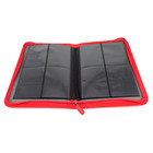 Docsmagic.de Premium Pro-Player 4-Pocket Zip-Album Red - 160 Card Binder - MTG - PKM - YGO - Reissverschluss Rot