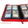 Docsmagic.de Premium Pro-Player 4-Pocket Zip-Album Red - 160 Card Binder - MTG - PKM - YGO - Reissverschluss Rot