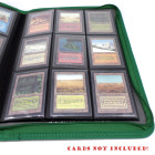 Docsmagic.de Premium Pro-Player 9-Pocket Zip-Album Dark Green - 360 Card Binder - MTG - PKM - YGO - Reissverschluss Dunkelgrün