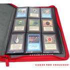 Docsmagic.de Premium Pro-Player 9-Pocket Zip-Album Red - 360 Card Binder - MTG - PKM - YGO - Reissverschluss Rot