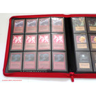 Docsmagic.de Premium Pro-Player 12-Pocket Playset Zip-Album Red - 480 Card Binder - MTG - PKM - YGO - Reissverschluss Rot