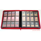 Docsmagic.de Premium Pro-Player 12-Pocket Playset Zip-Album Red - 480 Card Binder - MTG - PKM - YGO - Reissverschluss Rot
