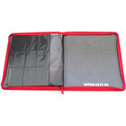 Docsmagic.de Premium Pro-Player 12-Pocket Playset Zip-Album Red - 480 Card Binder - MTG - PKM - YGO - Reissverschluss Rot