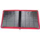 Docsmagic.de Premium Pro-Player 12-Pocket Playset Zip-Album Red - 480 Card Binder - MTG - PKM - YGO - Reissverschluss Rot
