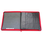 Docsmagic.de Premium Pro-Player 12-Pocket Playset Zip-Album Red - 480 Card Binder - MTG - PKM - YGO - Reissverschluss Rot