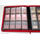 Docsmagic.de Premium Pro-Player 12-Pocket Playset Zip-Album Red - 480 Card Binder - MTG - PKM - YGO - Reissverschluss Rot