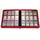 Docsmagic.de Premium Pro-Player 12-Pocket Playset Zip-Album Red - 480 Card Binder - MTG - PKM - YGO - Reissverschluss Rot