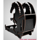 Docsmagic.de Dice Tower Dragon Black Small - Würfelturm