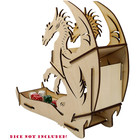 Docsmagic.de Dice Tower Dragon Wooden Small - Würfelturm