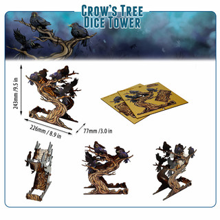 Docsmagic.de Dice Tower Crows Tree- Würfelturm