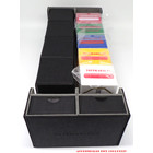 Docsmagic.de Premium 2-Row Trading Card Storage Box Black + Trays & Divider - MTG PKM YGO - Sammelkarten Aufbewahrungsbox Schwarz