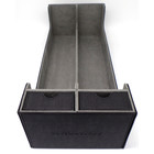 Docsmagic.de Premium 2-Row Trading Card Storage Box Black + Trays & Divider - MTG PKM YGO - Sammelkarten Aufbewahrungsbox Schwarz