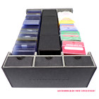 Docsmagic.de Premium 3-Row Trading Card Storage Box Black + Trays & Divider - MTG PKM YGO - Sammelkarten Aufbewahrungsbox Schwarz