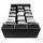 Docsmagic.de Premium 3-Row Trading Card Storage Box Black + Trays & Divider - MTG PKM YGO - Sammelkarten Aufbewahrungsbox Schwarz